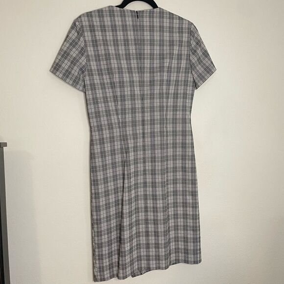 Hugo Boss Dirmala White Black Short Sleeve Sheath Dress - Picture 9 of 13